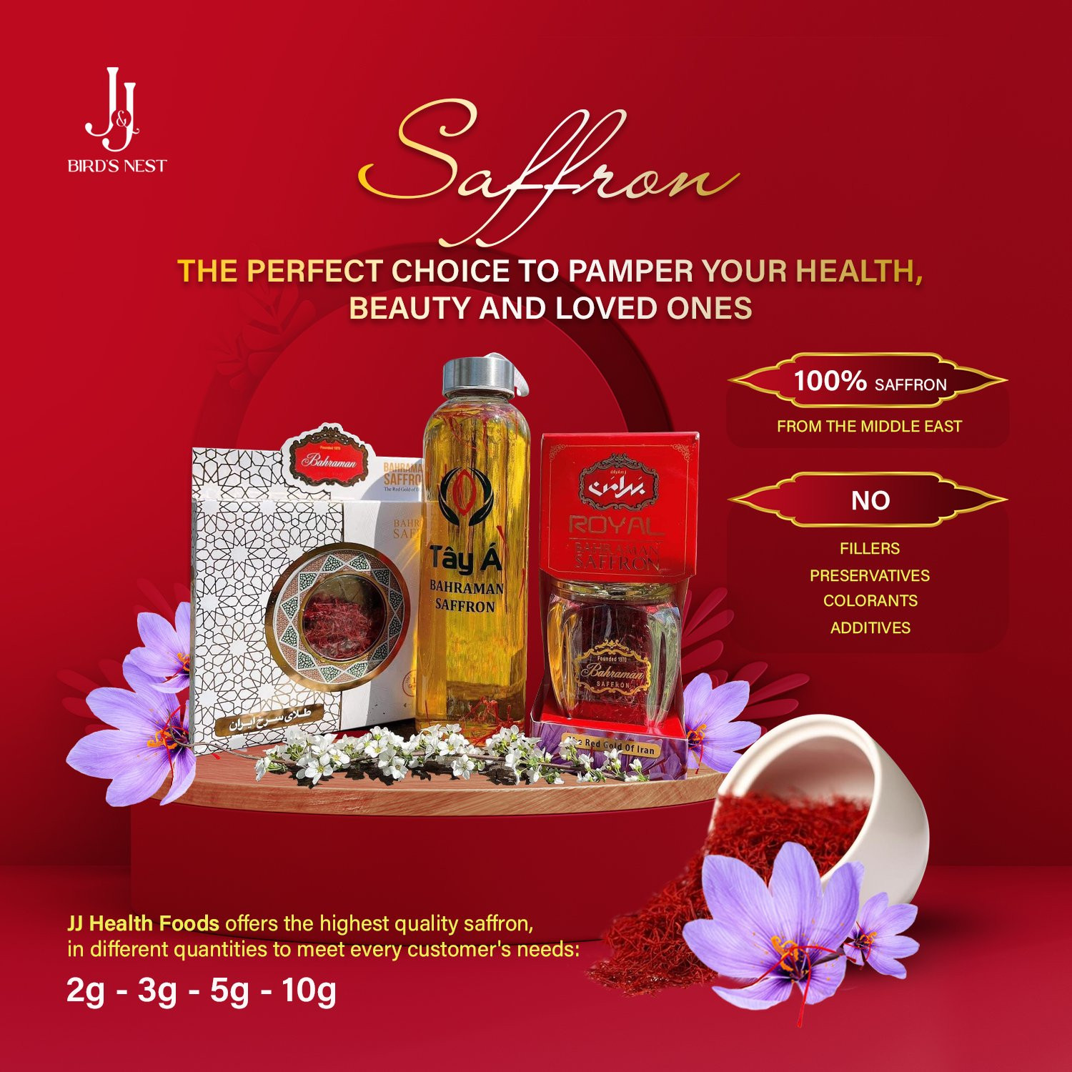 THẬP TOÀN ĐẠI BỔ CHI BẰNG TẨM BỔ SAFFRON