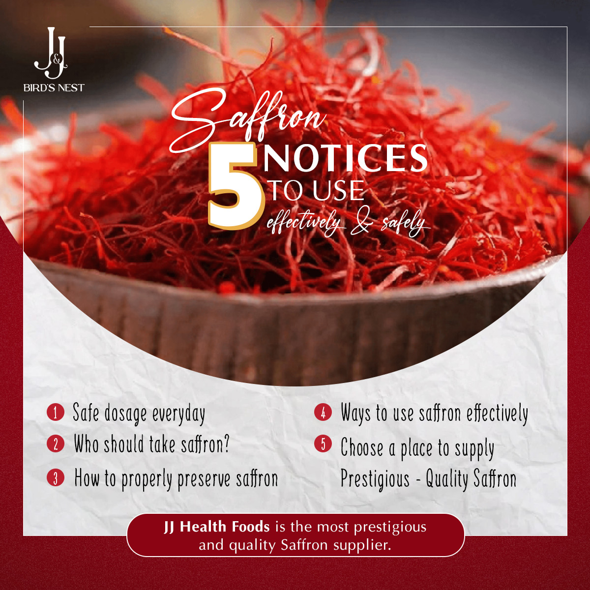 5 LƯU Ý KHI SỬ DỤNG SAFFRON ĐỂ TRÁNH G Y HẠI CHO SỨC KHỎE